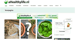 Desktop Screenshot of ahealthylife.nl