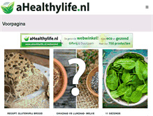 Tablet Screenshot of ahealthylife.nl